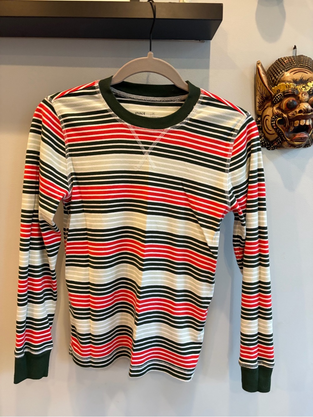 Pact 100% Cotton Long-Sleeve Crewneck Top
